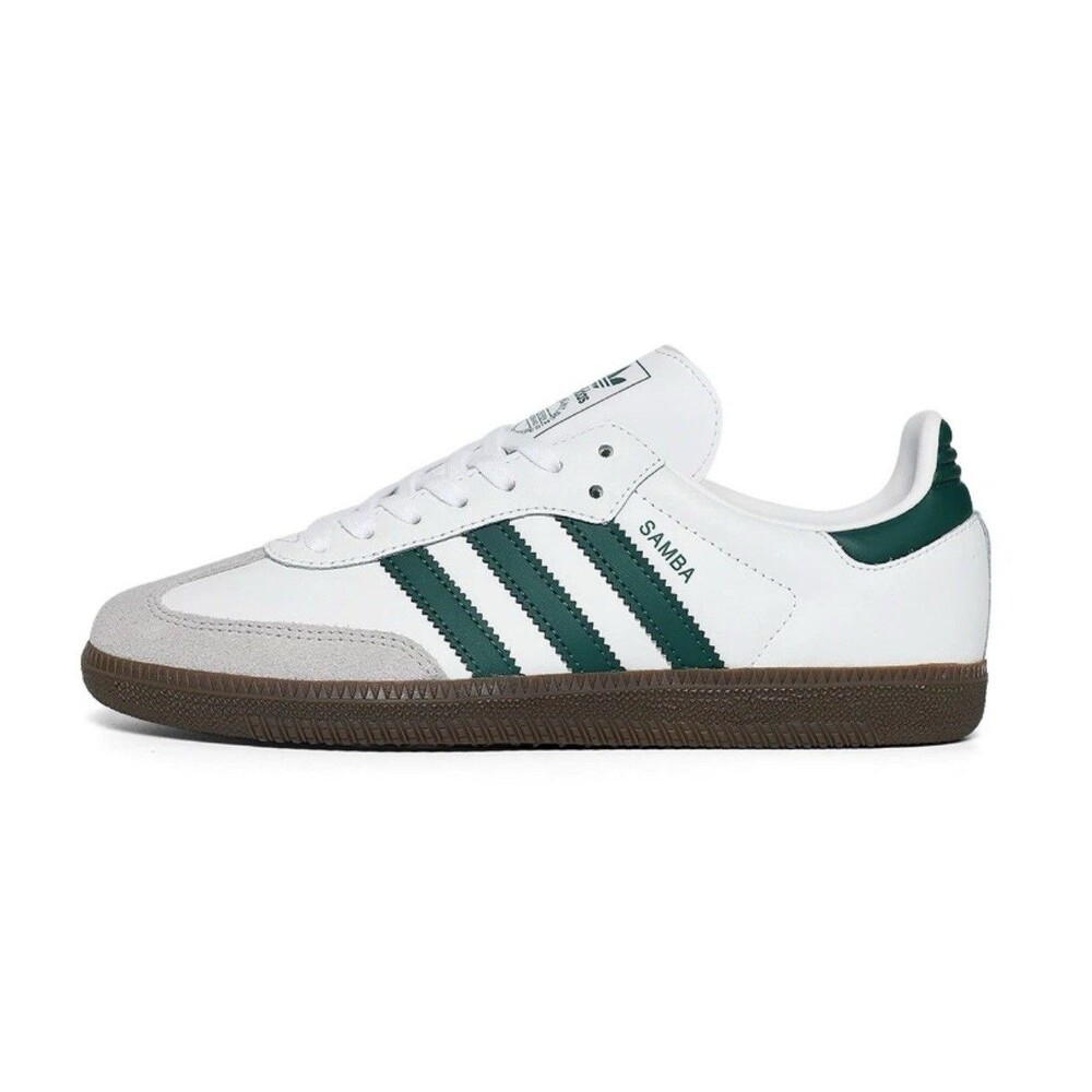 Adidas Samba OG J Youth Sizes White Green Gum Originals Classic JQ2843 NBY - Picture 4 of 8